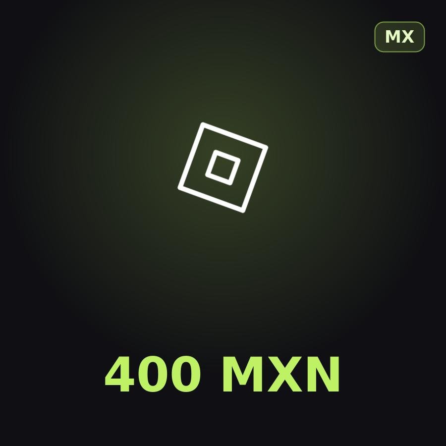 Подарочная карта Roblox 400 MXN (Мексика)