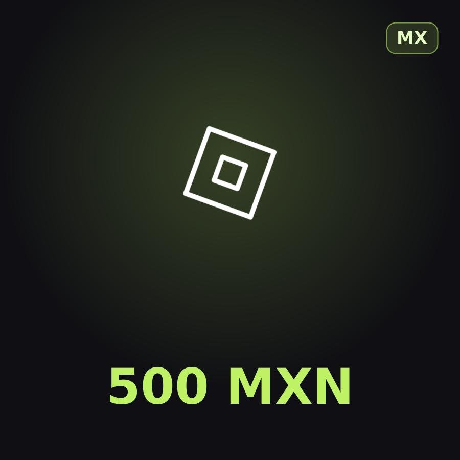Подарочная карта Roblox 500 MXN (Мексика)