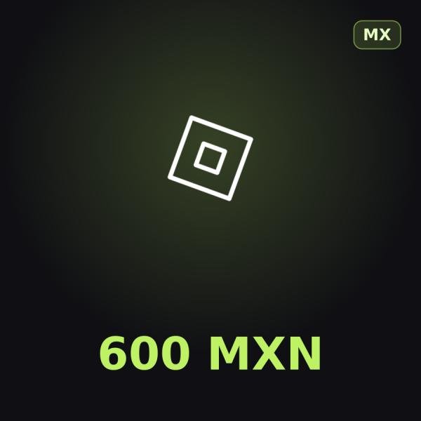 Подарочная карта Roblox 600 MXN (Мексика)
