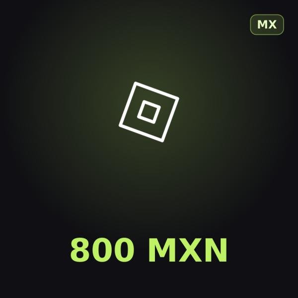 Подарочная карта Roblox 800 MXN (Мексика)