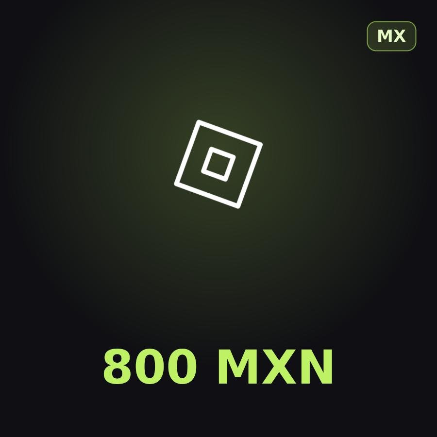 Подарочная карта Roblox 800 MXN (Мексика)