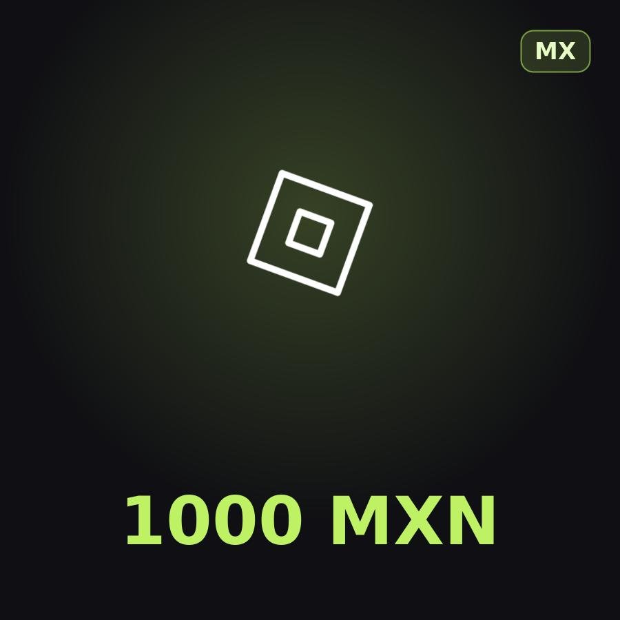 Подарочная карта Roblox 1000 MXN (Мексика)