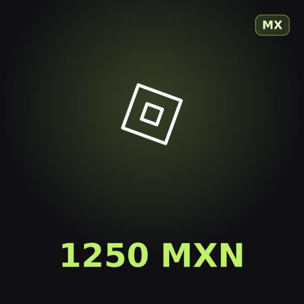 Подарочная карта Roblox 1250 MXN (Мексика)