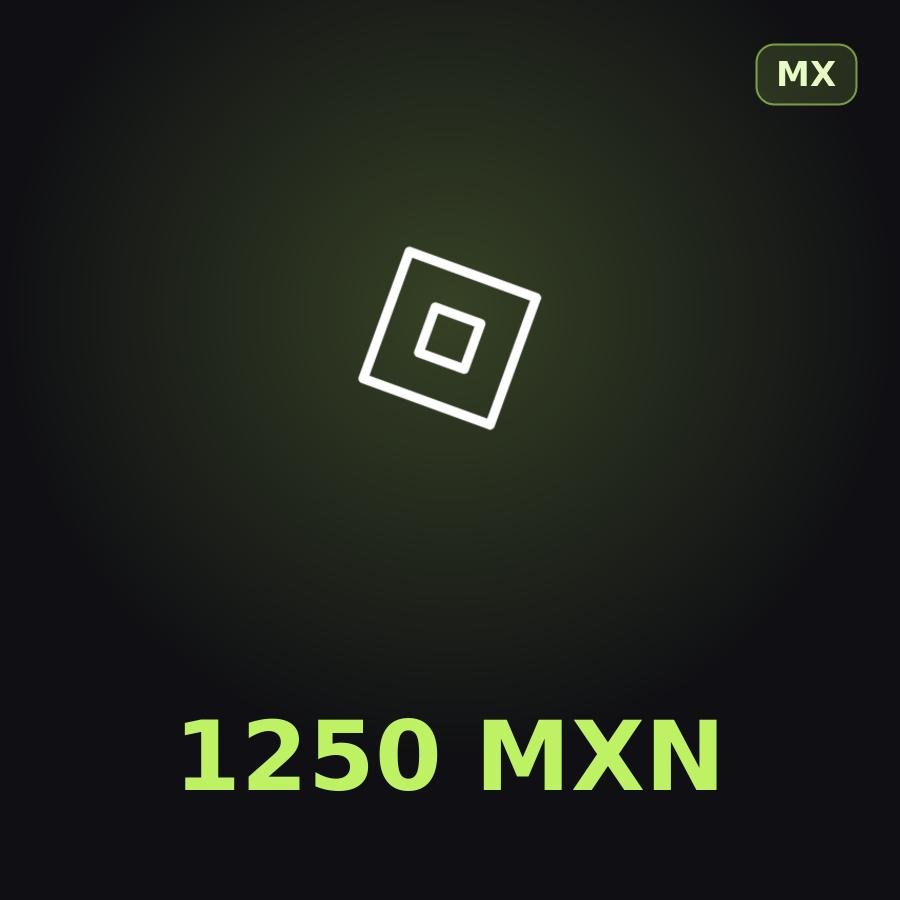Подарочная карта Roblox 1250 MXN (Мексика)