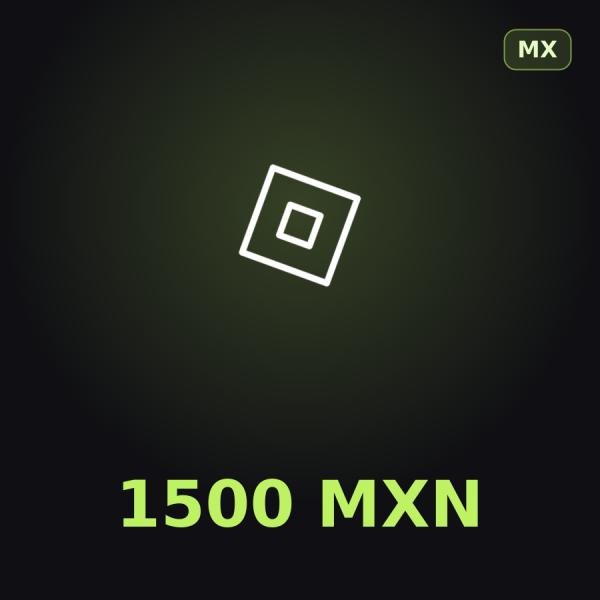 Подарочная карта Roblox 1500 MXN (Мексика)