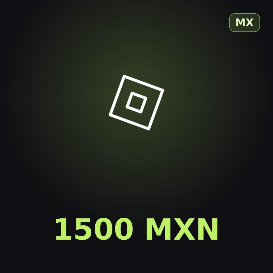 Подарочная карта Roblox 1500 MXN (Мексика)