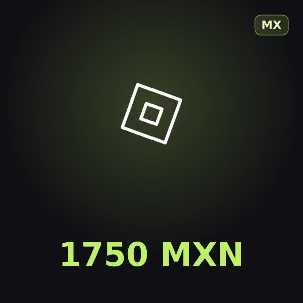 Подарочная карта Roblox 1750 MXN (Мексика)