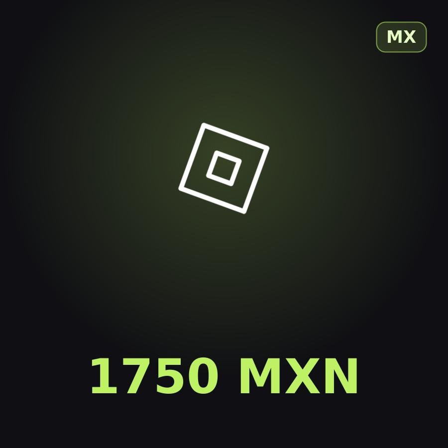 Подарочная карта Roblox 1750 MXN (Мексика)