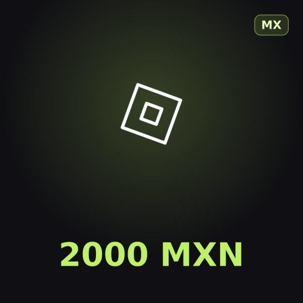 Подарочная карта Roblox 2000 MXN (Мексика)