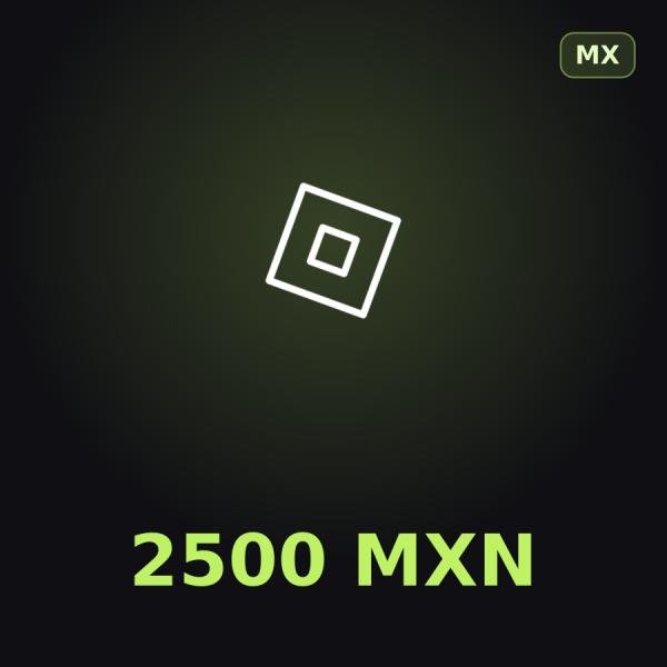 Подарочная карта Roblox 2500 MXN (Мексика)