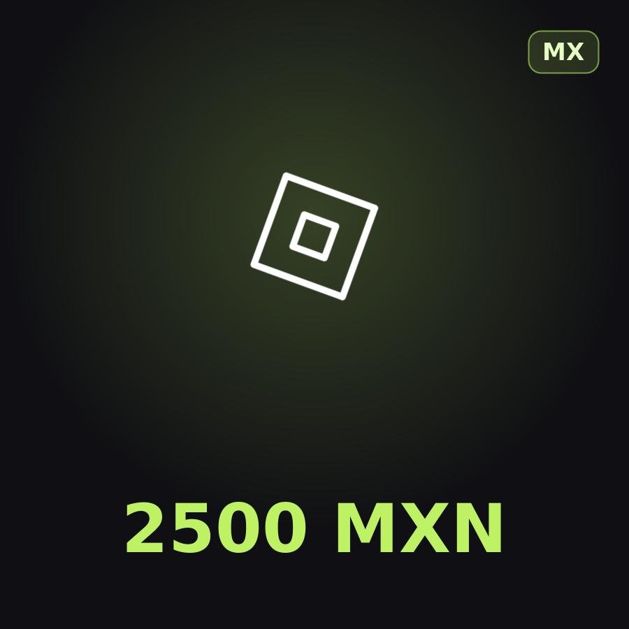 Подарочная карта Roblox 2500 MXN (Мексика)