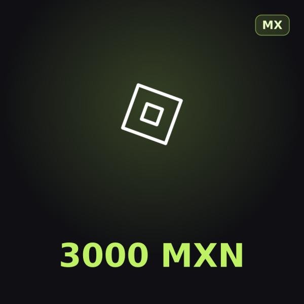 Подарочная карта Roblox 3000 MXN (Мексика)