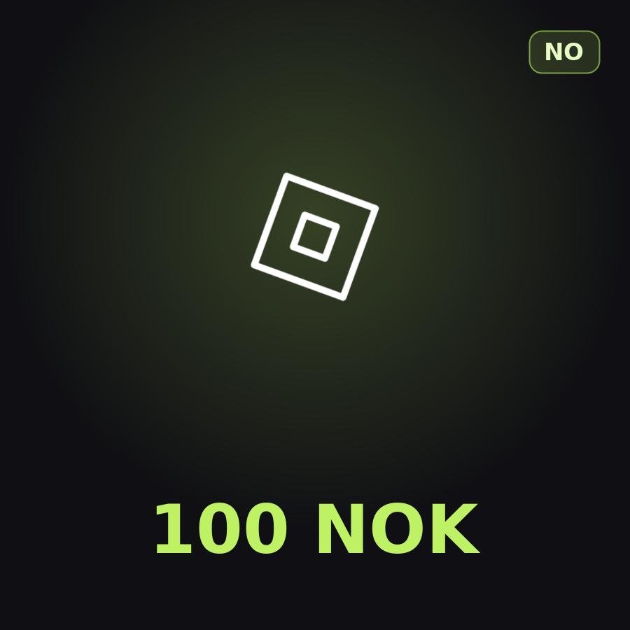 Подарочная карта Roblox 100 NOK (Норвегия)