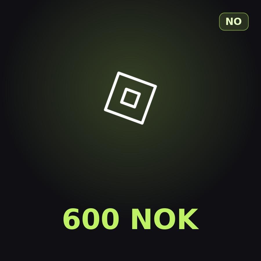 Подарочная карта Roblox 600 NOK (Норвегия)