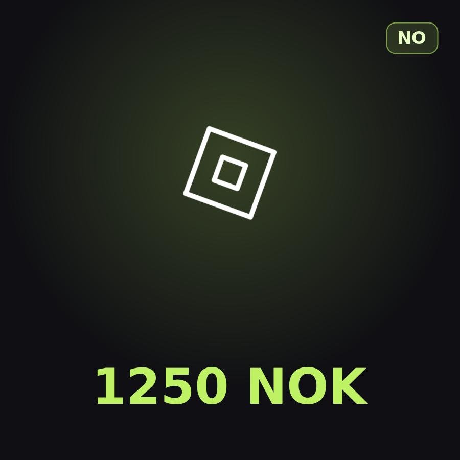 Подарочная карта Roblox 1250 NOK (Норвегия)