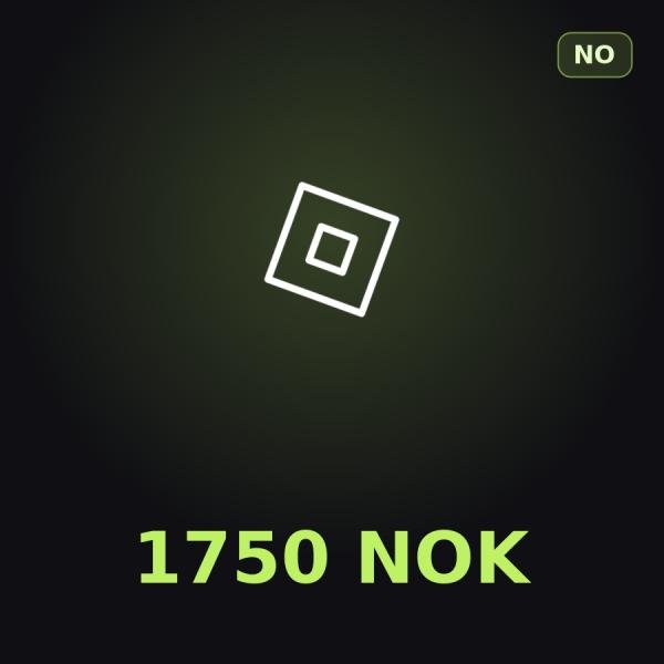 Подарочная карта Roblox 1750 NOK (Норвегия)