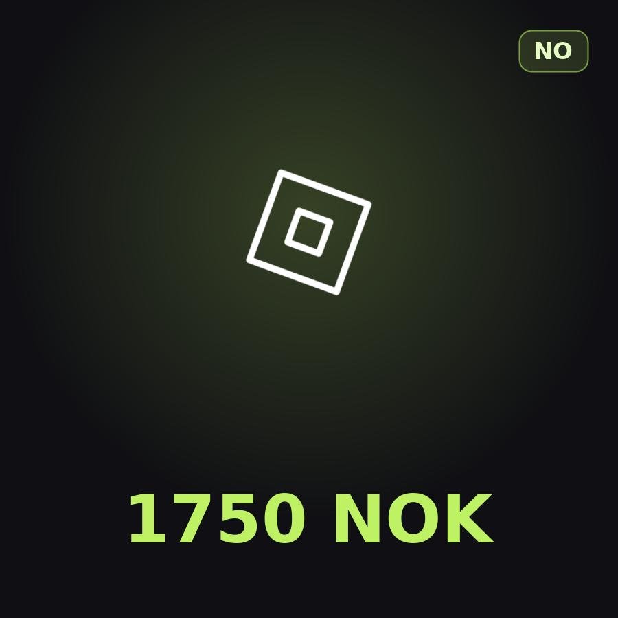 Подарочная карта Roblox 1750 NOK (Норвегия)