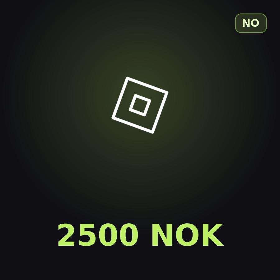 Подарочная карта Roblox 2500 NOK (Норвегия)
