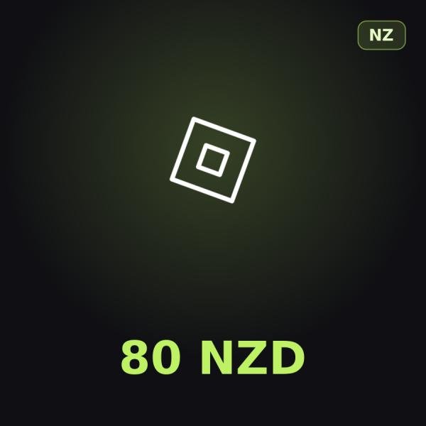 Подарочная карта Roblox 80 NZD (Новая Зеландия)