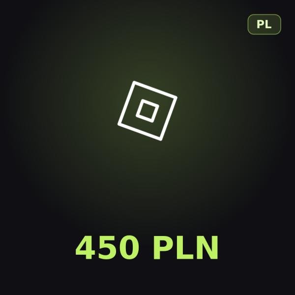 Подарочная карта Roblox 450 PLN (Польша)