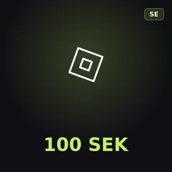 Подарочная карта Roblox 100 SEK (Швеция)