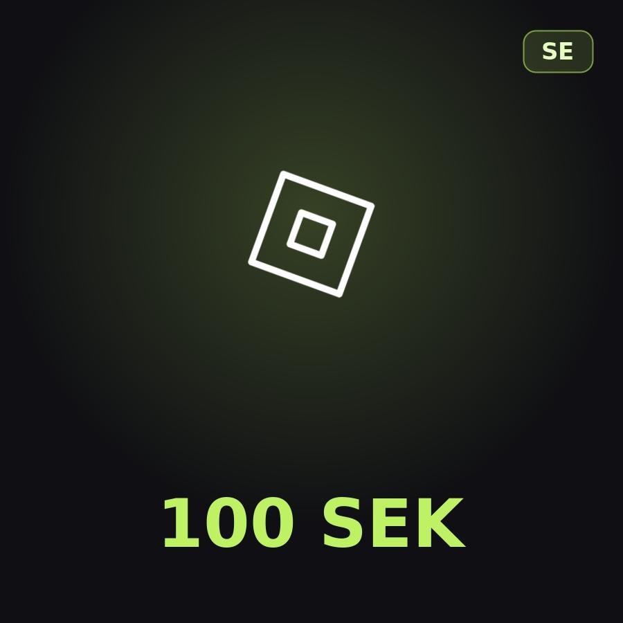 Подарочная карта Roblox 100 SEK (Швеция)