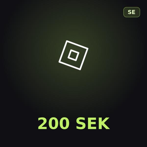 Подарочная карта Roblox 200 SEK (Швеция)