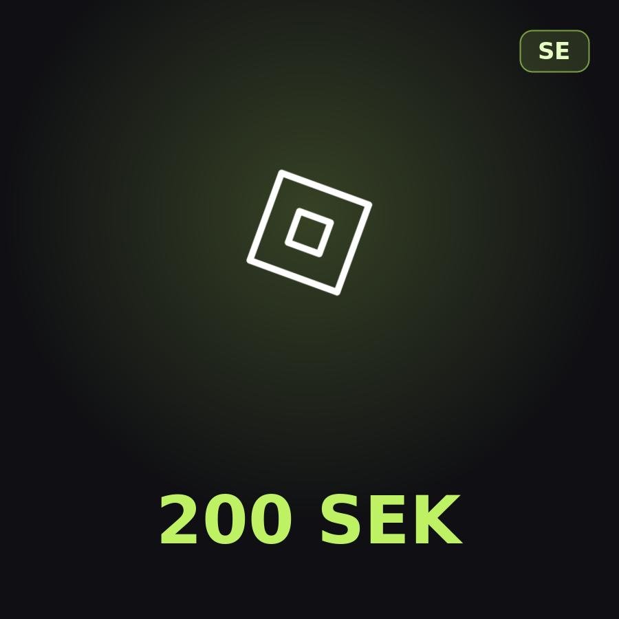 Подарочная карта Roblox 200 SEK (Швеция)