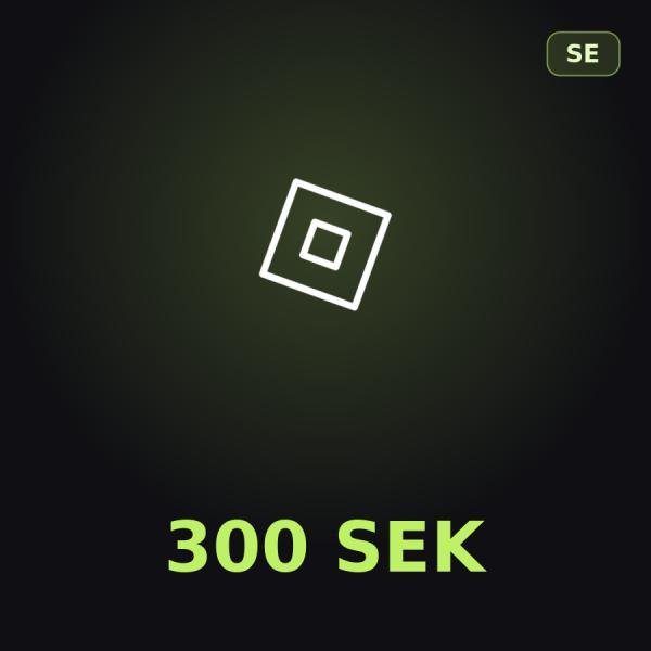Подарочная карта Roblox 300 SEK (Швеция)