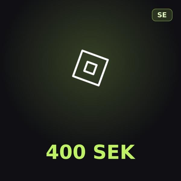 Подарочная карта Roblox 400 SEK (Швеция)