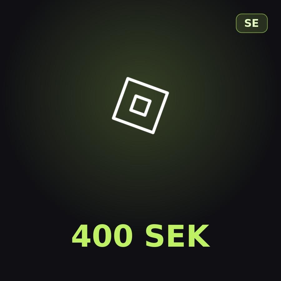 Подарочная карта Roblox 400 SEK (Швеция)
