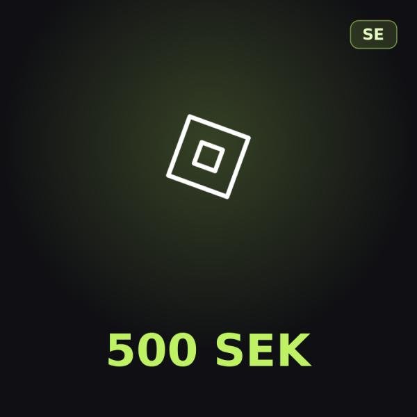 Подарочная карта Roblox 500 SEK (Швеция)
