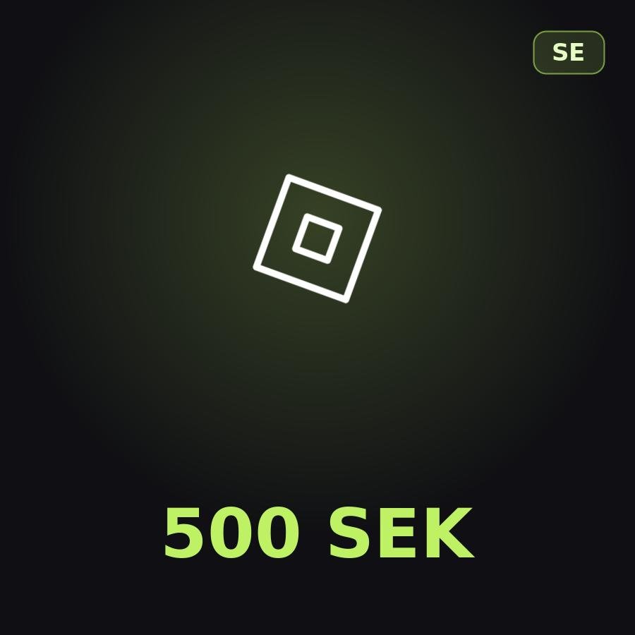 Подарочная карта Roblox 500 SEK (Швеция)