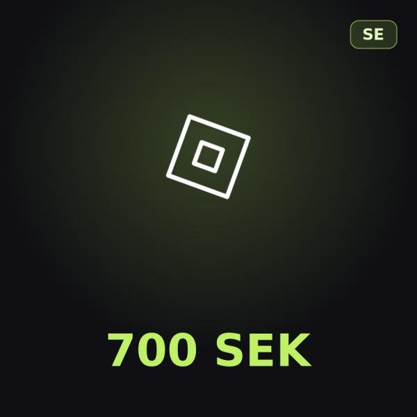 Подарочная карта Roblox 700 SEK (Швеция)