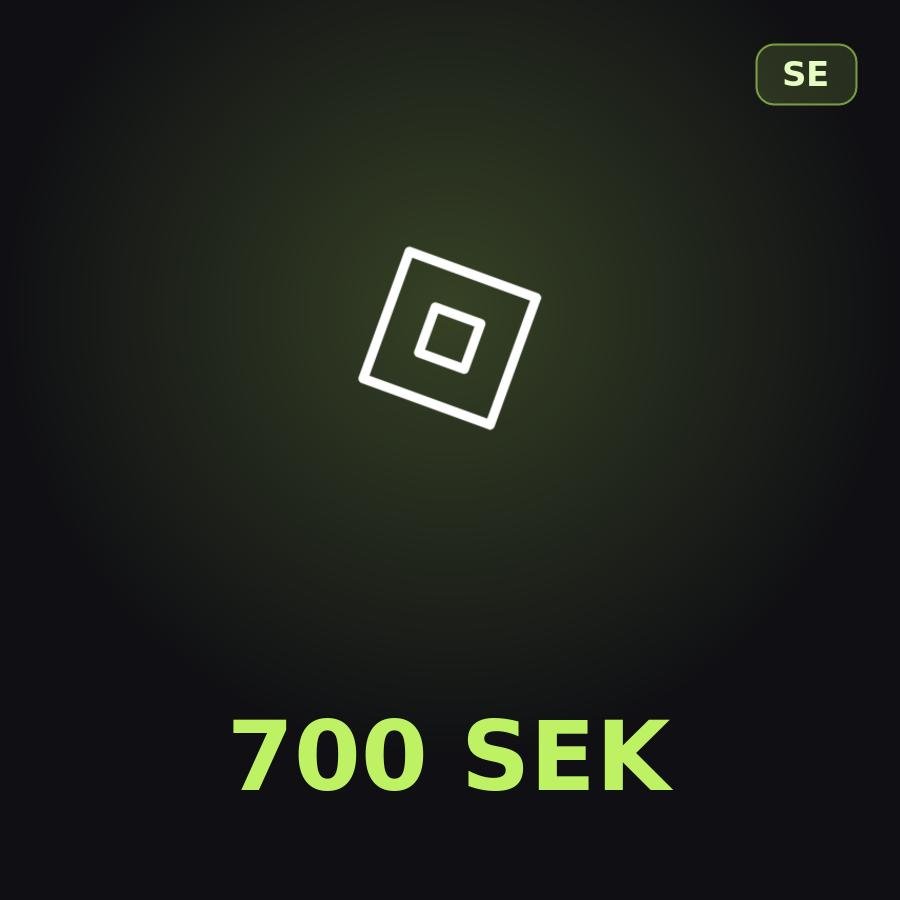 Подарочная карта Roblox 700 SEK (Швеция)