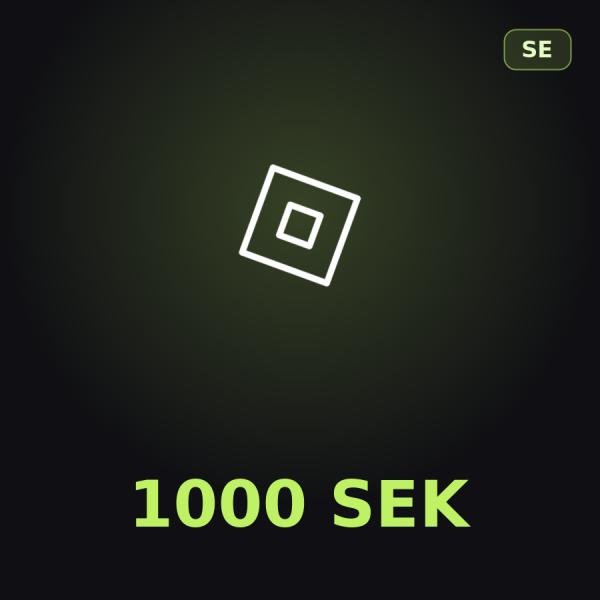 Подарочная карта Roblox 1000 SEK (Швеция)