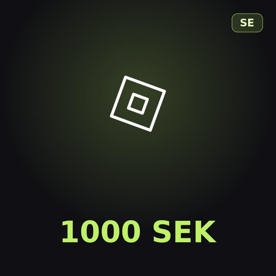 Подарочная карта Roblox 1000 SEK (Швеция)