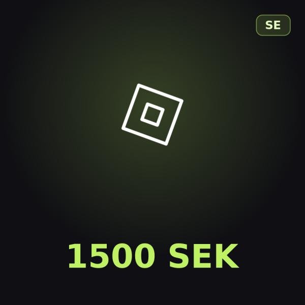 Подарочная карта Roblox 1500 SEK (Швеция)