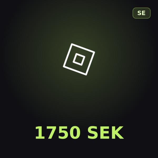 Подарочная карта Roblox 1750 SEK (Швеция)