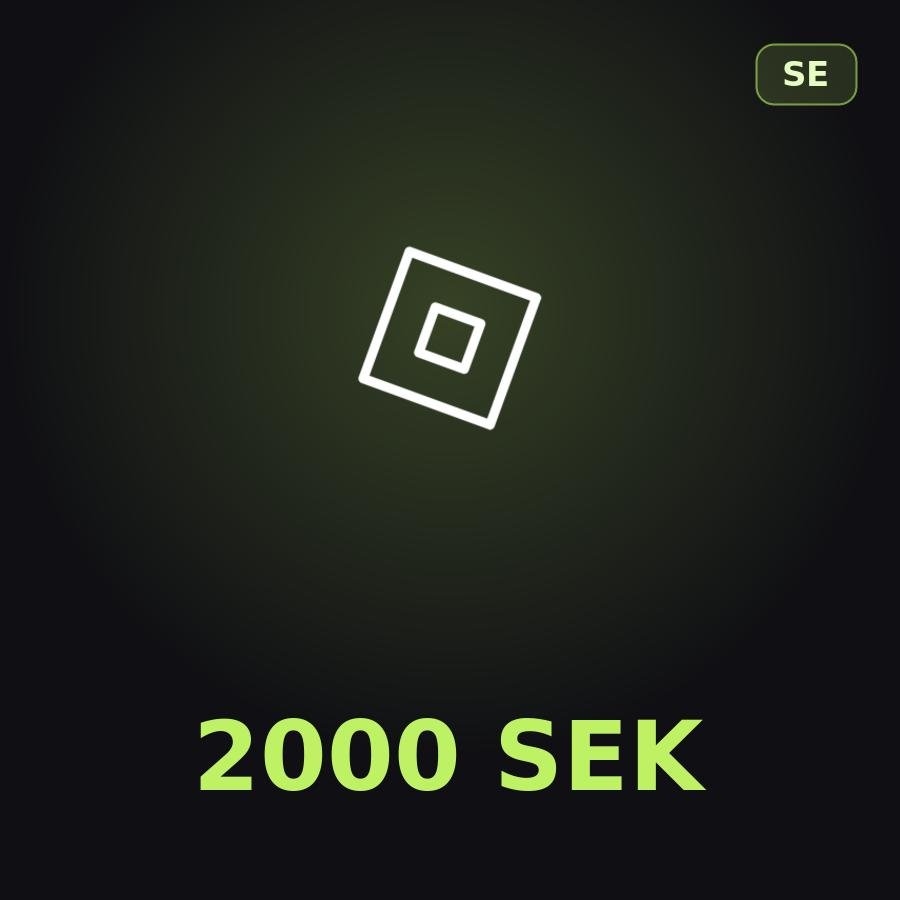Подарочная карта Roblox 2000 SEK (Швеция)