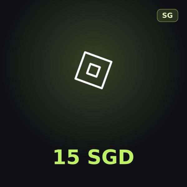 Подарочная карта Roblox 15 SGD (Сингапур)
