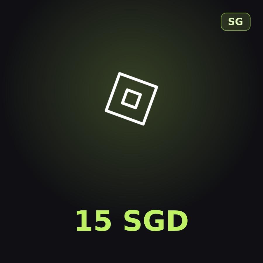 Подарочная карта Roblox 15 SGD (Сингапур)