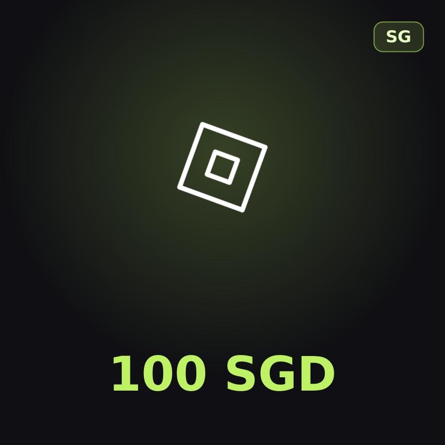 Подарочная карта Roblox 100 SGD (Сингапур)