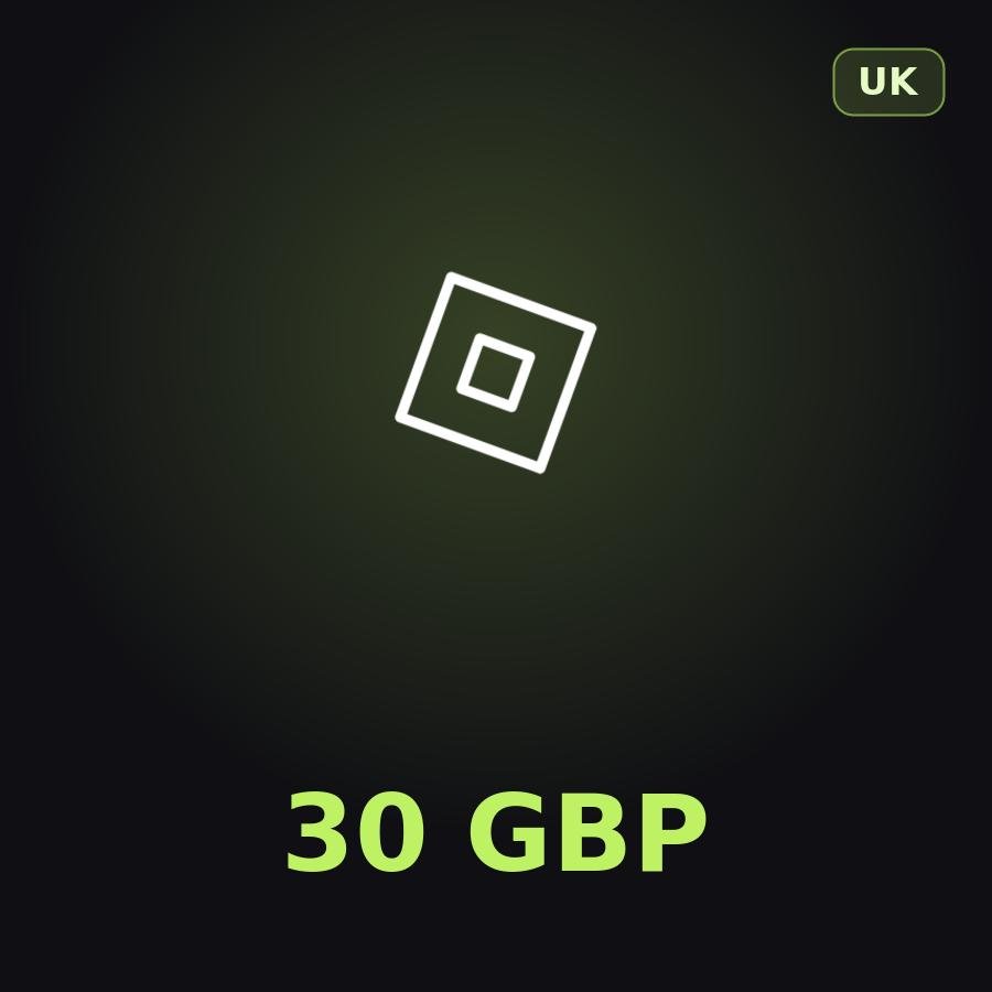 Подарочная карта Roblox 30 GBP (Великобритания)