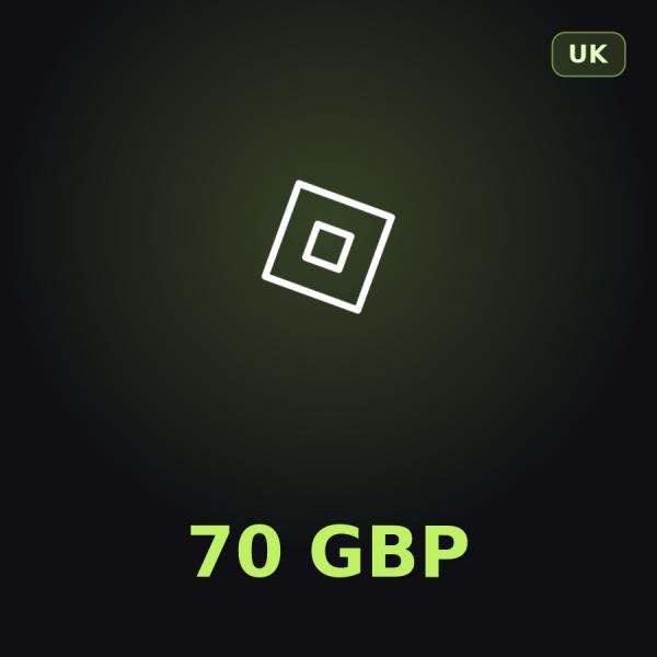 Подарочная карта Roblox 70 GBP (Великобритания)