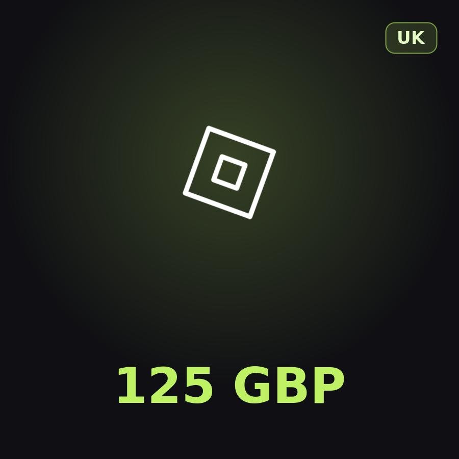 Подарочная карта Roblox 125 GBP (Великобритания)