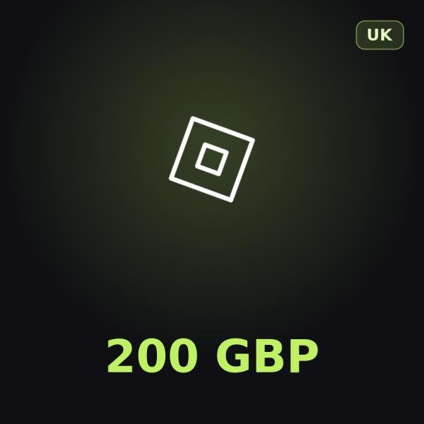 Подарочная карта Roblox 200 GBP (Великобритания)