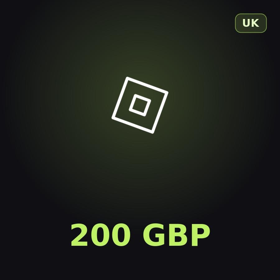 Подарочная карта Roblox 200 GBP (Великобритания)
