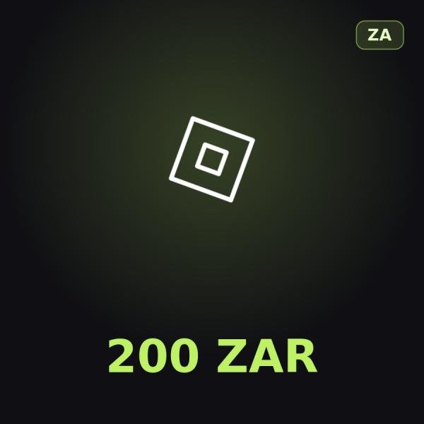Подарочная карта Roblox 200 ZAR (ЮАР)