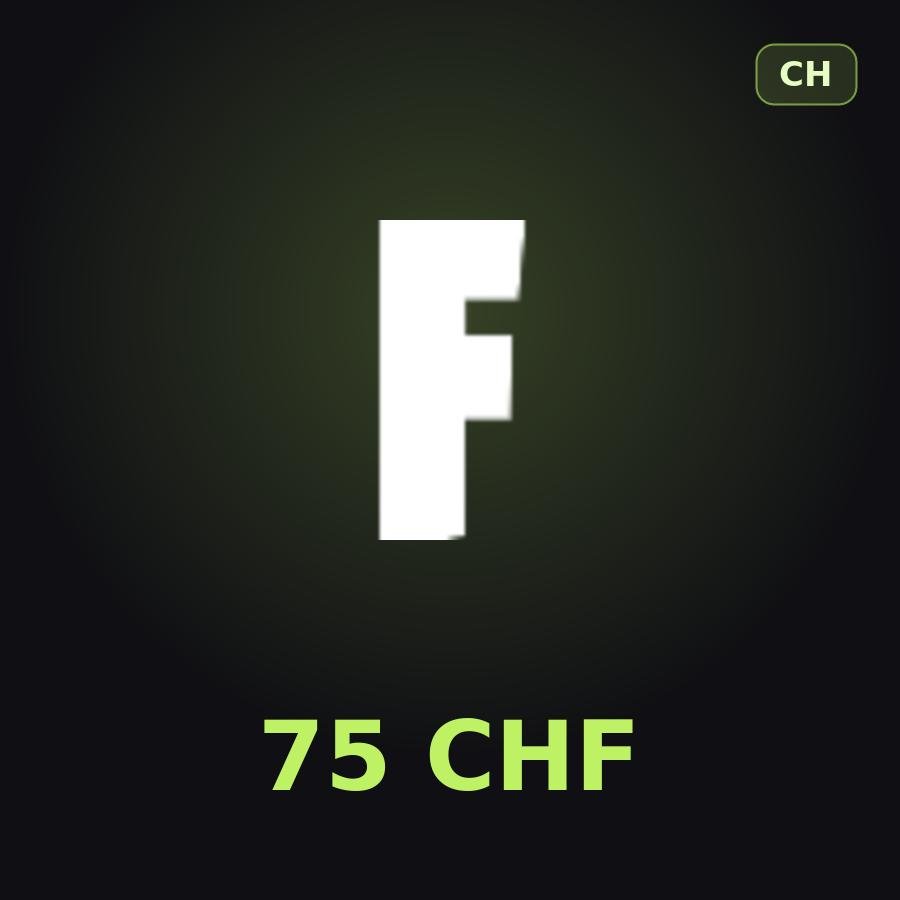 Подарочная карта Fortnite 75 CHF (Швейцария)